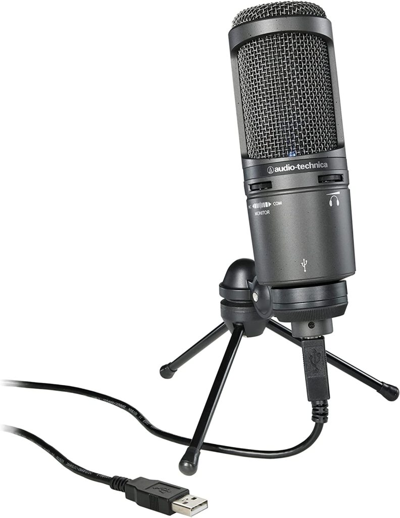 Best microphone for streaming: Audio-Technica AT2020USB+
